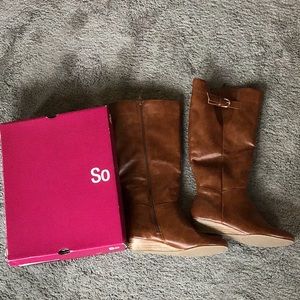 So Women’s Boots Shibainu Style Color Cognac